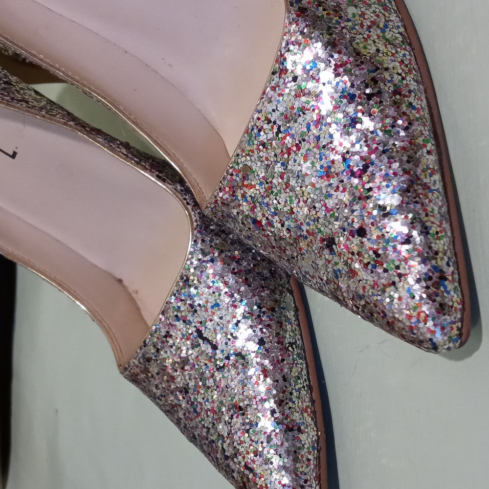 Women's Michael the ultimate party 👠🎉 4½" heel sparkle glitter shimmer 8